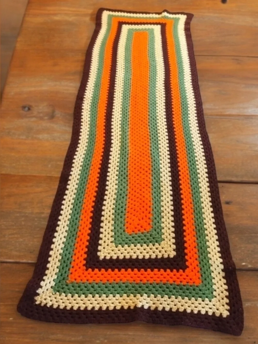 ~ Vintage 70s Bohemian Handmade Throw ~